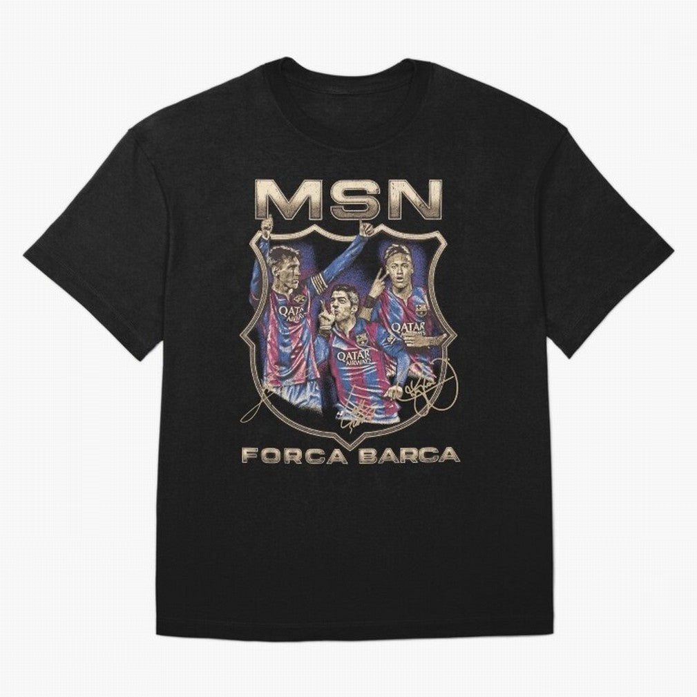 MSN of Barcelona Classic T-Shirt Showcase FIFA World Cup 2026 USA Canada Mexico for Fans of Neymar and Spain, Bringing Championship Spirit, Famous Goals, Roaring Crowds and International Football Unity; Created for Match Day Parties, Soccer Gifts,
