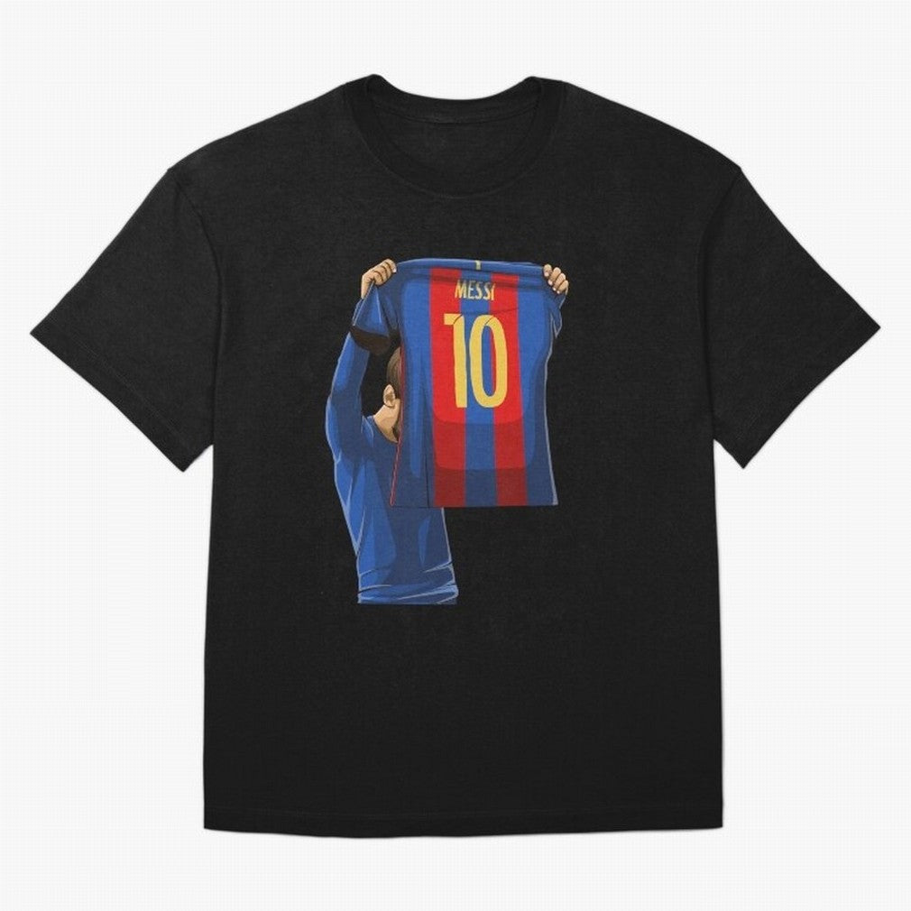 Lionel Messi Oversized T-Shirt Celebrate the Magic of Global Football Passion for FIFA World Cup 2026, Filled with Messi, CR7 and Mbappe, France and Portugal, Retro Football Energy, Iconic Rivalries, Trophy Chase Drama and Stadium Atmosphere; Great