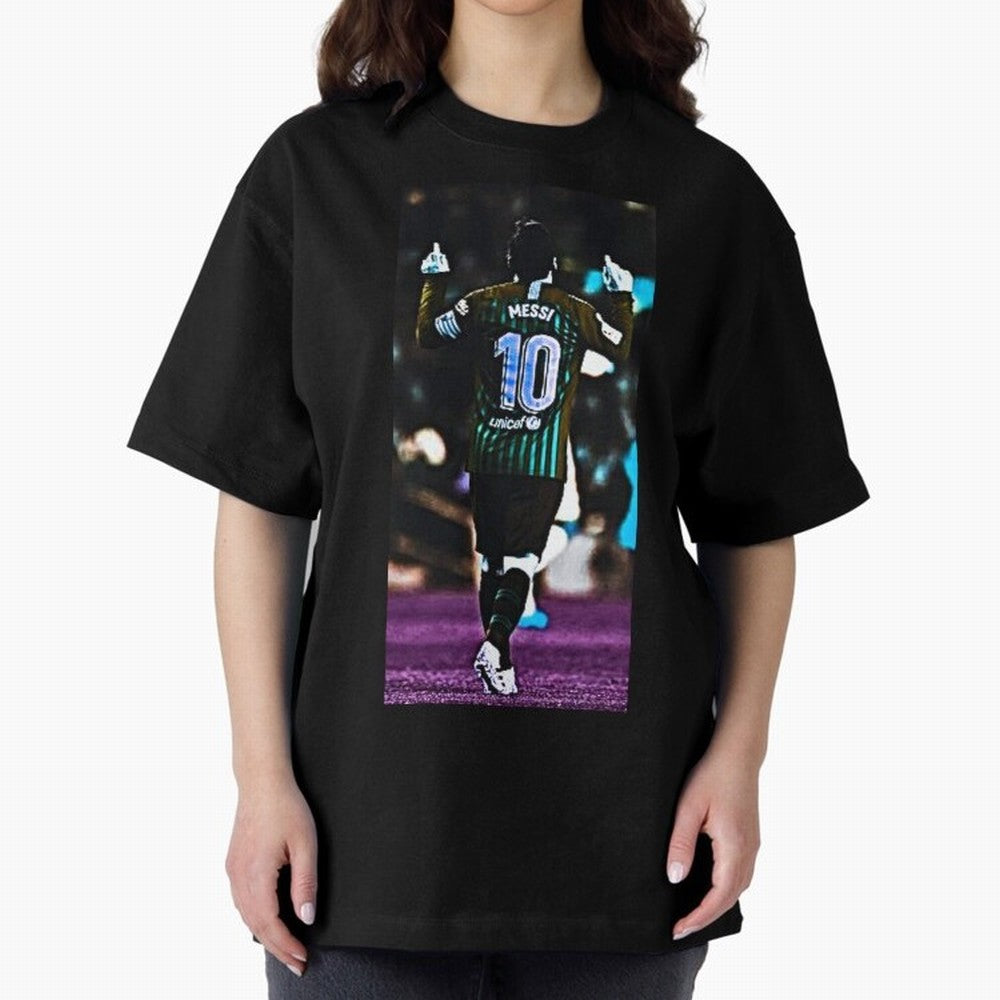 Lionel Messi Oversized T-Shirt Show Support during Match Day Hype around FIFA World Cup 2026 USA Canada Mexico, Cristiano Ronaldo, Haaland and CR7, Brazil, Game Day Rituals, Football Legends, Country Pride and the Road to the Final; Great for Watch