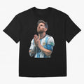 Argentina Messi Football Oversized T-Shirt Follow the Final Road of the FIFA World Cup 2026 Group Stage Journey through Mbappe Highlights, Spain and Netherlands Pride, Championship Spirit, Famous Goals, Roaring Crowds and International Football