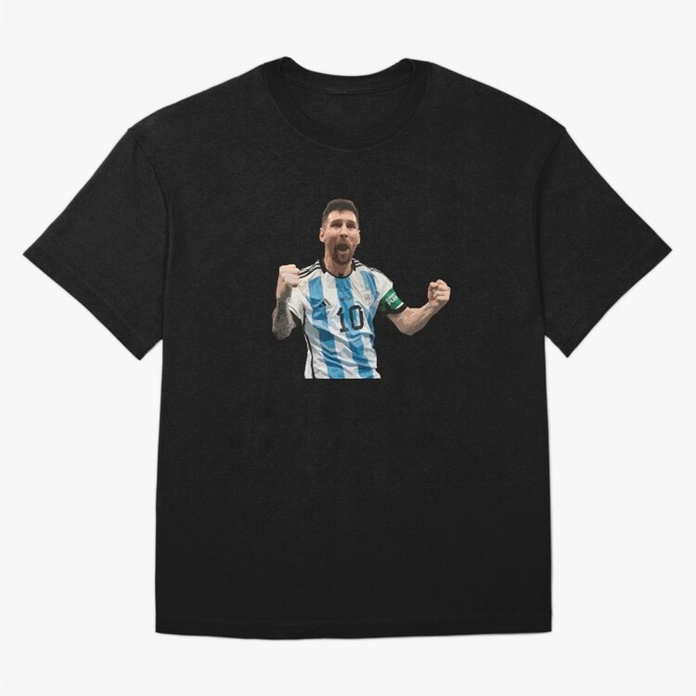Messi World Champion #2 Oversized T-Shirt Join Supporters Worldwide for FIFA World Cup 2026 USA Canada Mexico with Cristiano Ronaldo, England and Germany Energy, Global Supporter Spirit, Legendary Goals, National Colors and Tournament Celebration;