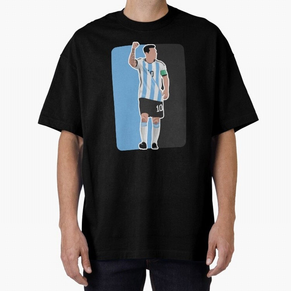 Messi World Cup 2022 Oversized T-Shirt Back the Journey through FIFA World Cup 2026 Spirit, Celebrating England, France and Netherlands, Messi, Goal Celebration Energy, Supporter Heritage, Football Icons and Worldwide Tournament Joy; Perfect for