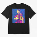 Lionel Messi art Oversized T-Shirt Bring FIFA World Cup 2026 USA Canada Mexico Spirit, Made for England, Haaland, Vintage Soccer Flavor, Modern Football Stars, National Flags and Final Night Emotion; Made for Collectors Who Enjoy Iconic Players,
