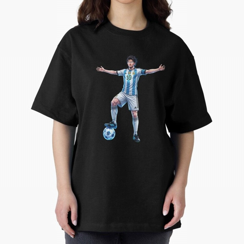 The GOAT | Anime style Classic T-Shirt Celebrate Supporters United by Global Football Passion for FIFA World Cup 2026, Connected to Messi, CR7 and Mbappe, Portugal, Spain and Germany, Fan Favorite Moments, National Team Passion, Big Match Drama and