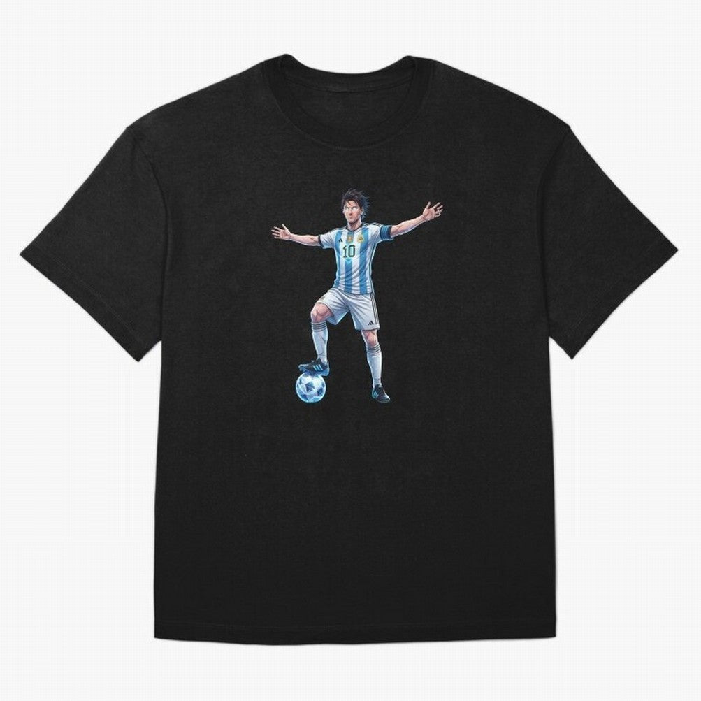 The GOAT | Anime style Classic T-Shirt Celebrate Supporters United by Global Football Passion for FIFA World Cup 2026, Connected to Messi, CR7 and Mbappe, Portugal, Spain and Germany, Fan Favorite Moments, National Team Passion, Big Match Drama and
