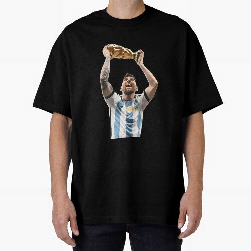 Lionel Messi Lifting The World Cup Essential T-Shirt Celebrate Unforgettable Nights in FIFA World Cup 2026 Spirit, Built around Argentina and Brazil, Neymar, Haaland and Cristiano Ronaldo, Tournament Hype, Historic Matchups, Family Viewing Parties