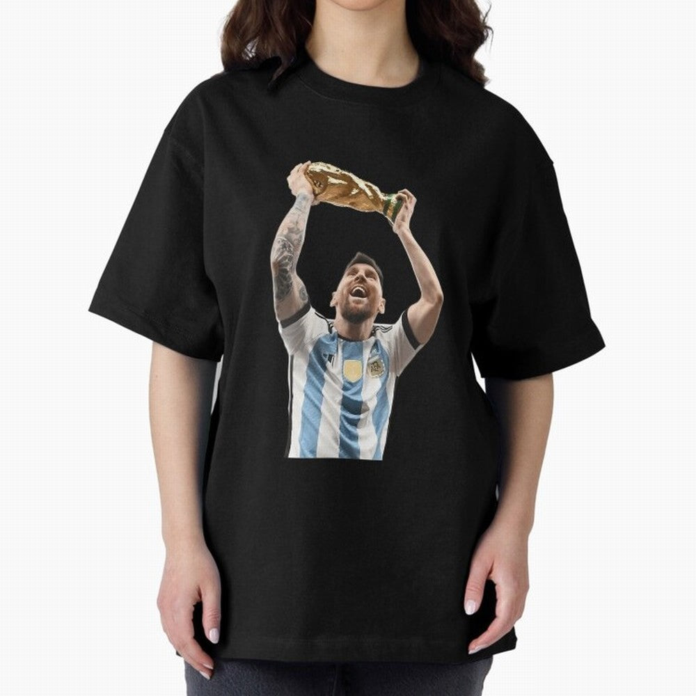 Lionel Messi Lifting The World Cup Essential T-Shirt Celebrate Unforgettable Nights in FIFA World Cup 2026 Spirit, Built around Argentina and Brazil, Neymar, Haaland and Cristiano Ronaldo, Tournament Hype, Historic Matchups, Family Viewing Parties