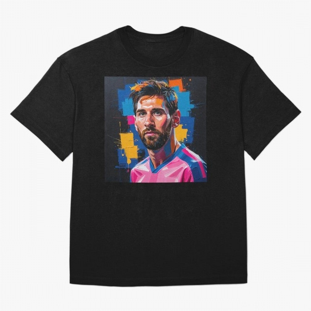 Vibrant Artistic Portrait of Lionel Messi (GOAT) - Digital painting (Version 4) Classic T-Shirt Celebrate National Team Dreams in FIFA World Cup 2026 Group Stage Spirit, with Netherlands, CR7 and Messi, Supporter Pride, Iconic Celebrations,