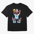 Lionel Messi Digital Print on T-Shirt Classic T-Shirt Capture Stadium Memories from Match Day Hype around FIFA World Cup 2026, Cristiano Ronaldo, Spain, Football Passion, Legendary Performances, Festival Vibes and Supporter Community; Made for