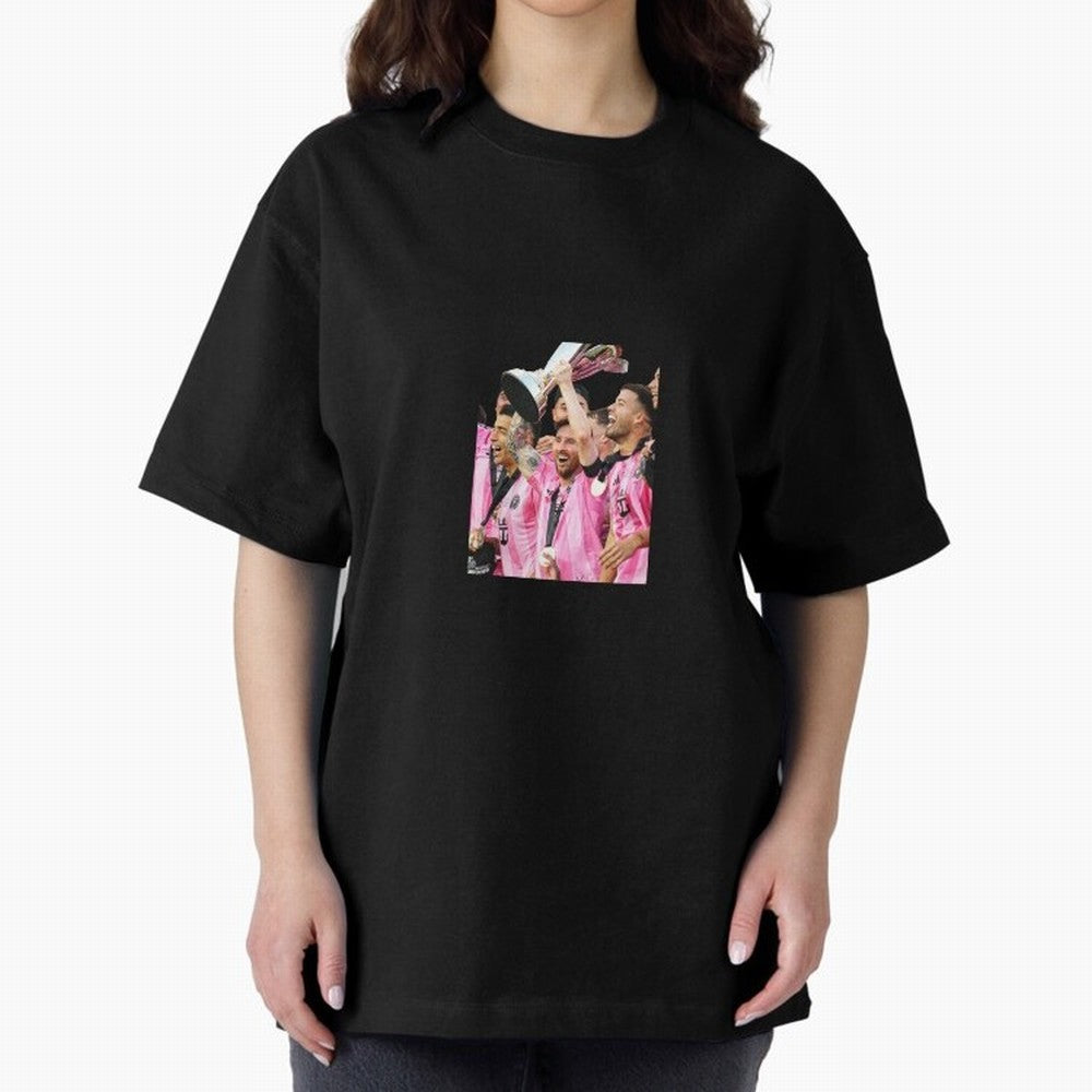 Inter Miami MLS Oversized T-Shirt Relive Legendary Nights from FIFA World Cup 2026 Group Stage Spirit, Driven by France, Neymar, Haaland and Cristiano Ronaldo, Football Festival Excitement, Trophy Ambitions, Country Rivalries and Star Player Buzz;