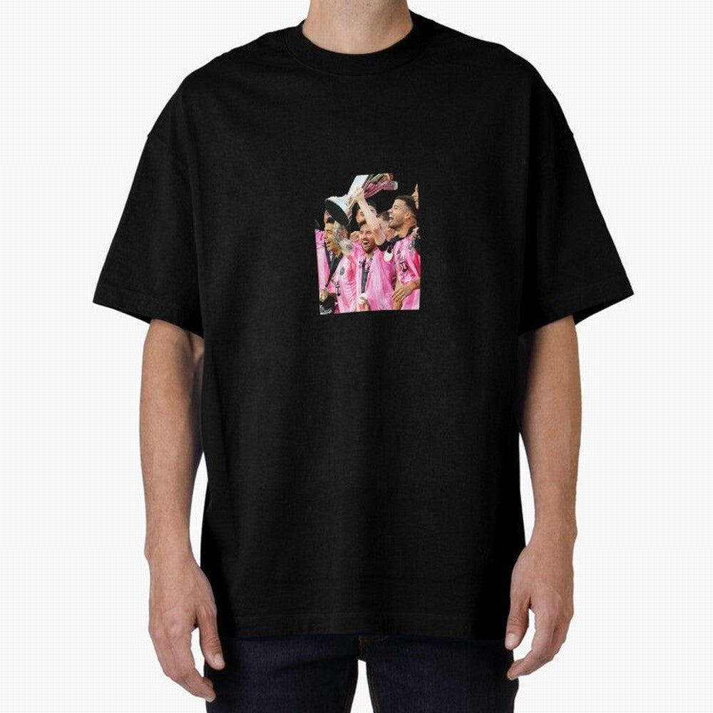 Inter Miami MLS Oversized T-Shirt Relive Legendary Nights from FIFA World Cup 2026 Group Stage Spirit, Driven by France, Neymar, Haaland and Cristiano Ronaldo, Football Festival Excitement, Trophy Ambitions, Country Rivalries and Star Player Buzz;