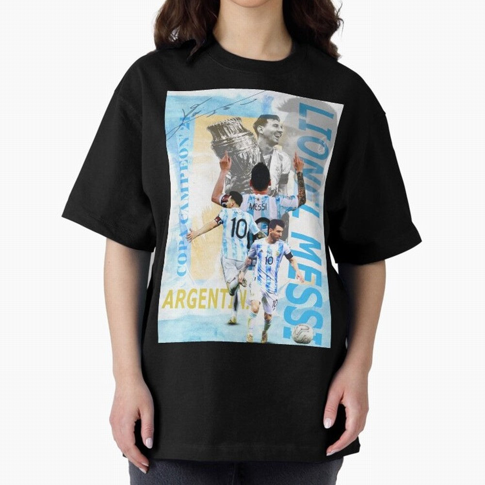 Lionel Messi Argentina Champion Poster Classic T-Shirt Celebrate the Next Chapter of FIFA World Cup 2026 USA Canada Mexico Spirit, Capturing Argentina, Messi and Cristiano Ronaldo, Champion Mindset, Group Stage Buzz, Knockout Tension and Passionate
