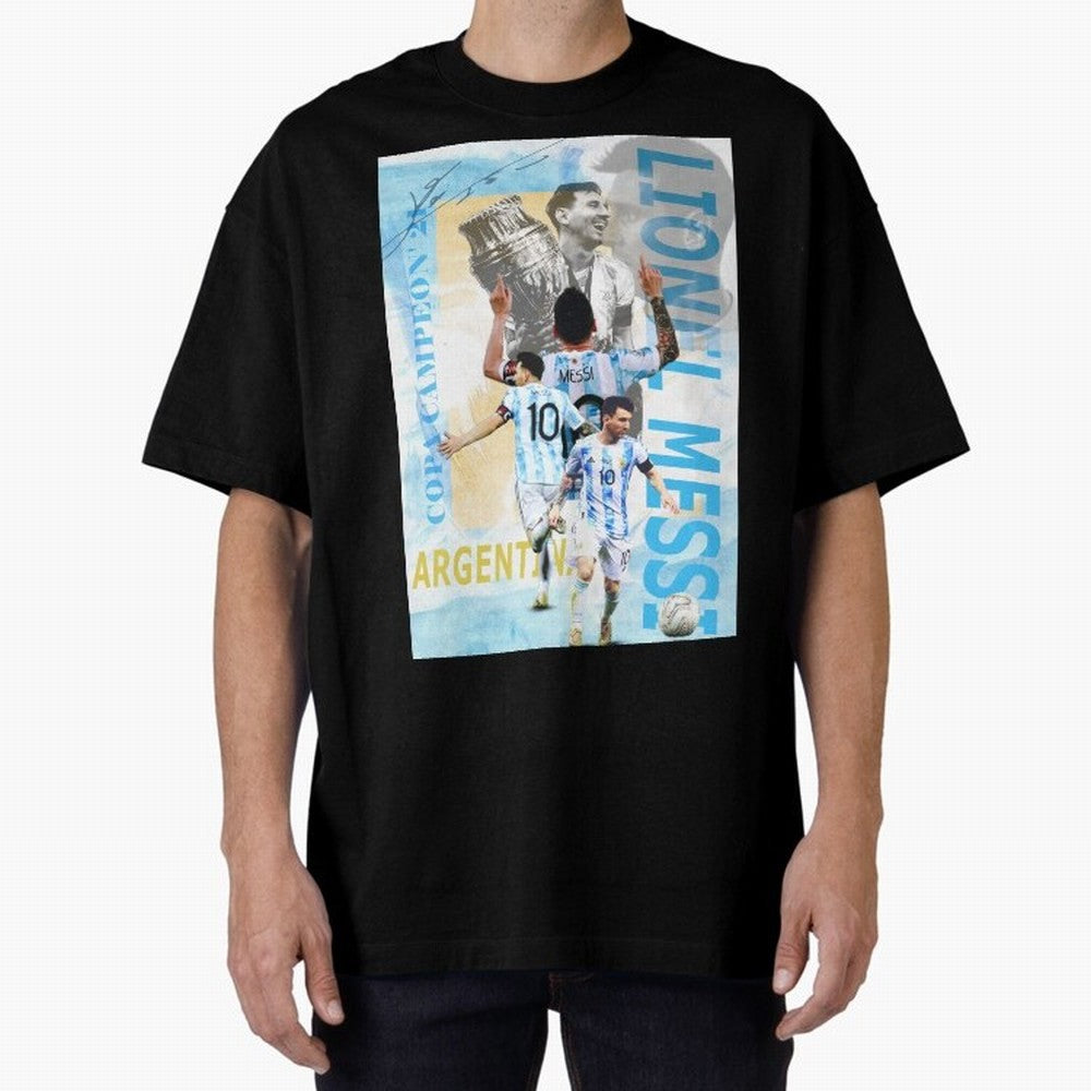 Lionel Messi Argentina Champion Poster Classic T-Shirt Celebrate the Next Chapter of FIFA World Cup 2026 USA Canada Mexico Spirit, Capturing Argentina, Messi and Cristiano Ronaldo, Champion Mindset, Group Stage Buzz, Knockout Tension and Passionate