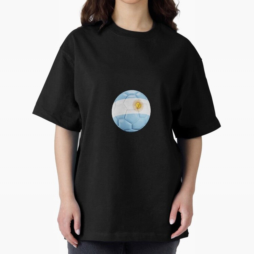 Argentina Soccer Oversized T-Shirt Stand Proud for the FIFA World Cup 2026 Journey through Messi, CR7 and Mbappe Highlights, Brazil Pride, Game Day Rituals, Football Legends, Country Pride and the Road to the Final; Made for Die Hard Supporters,