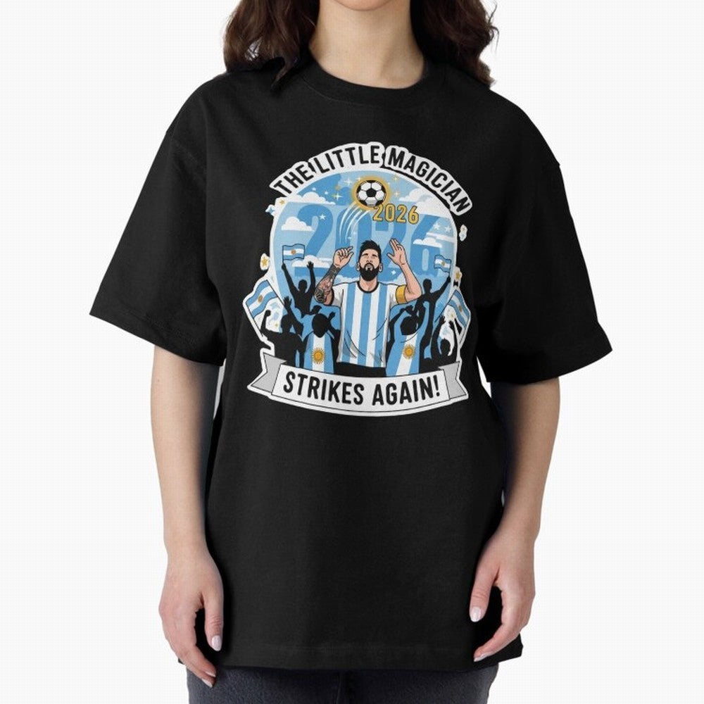 Messi - the little magician strikes again Classic T-Shirt Bring World Football Passion into Global Football Passion for FIFA World Cup 2026 USA Canada Mexico, Centered on Mbappe and Neymar, Argentina, France and Brazil, Goal Celebration Energy,
