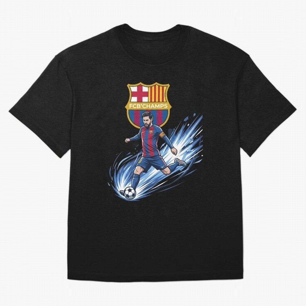 FC Barcelona Champs - The Goat Edition Oversized T-Shirt Join Supporters Worldwide for FIFA World Cup 2026 Group Stage Spirit, Celebrating England, France and Netherlands, CR7 and Messi, Champion Mindset, Group Stage Buzz, Knockout Tension and