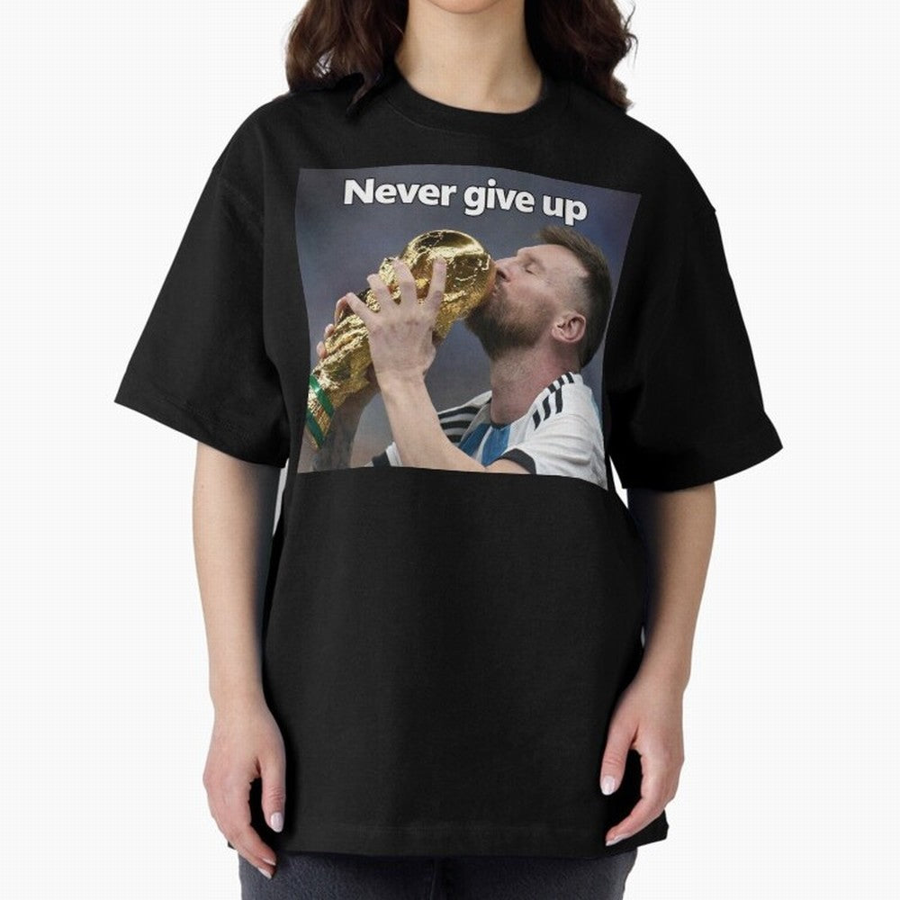 Messi Oversized T-Shirt Bring FIFA World Cup 2026 Capturing Messi, CR7 and Mbappe, England Energy, Vintage Soccer Flavor, Modern Football Stars, National Flags and Final Night Emotion; Great for Supporters Who Love Legendary Players, National