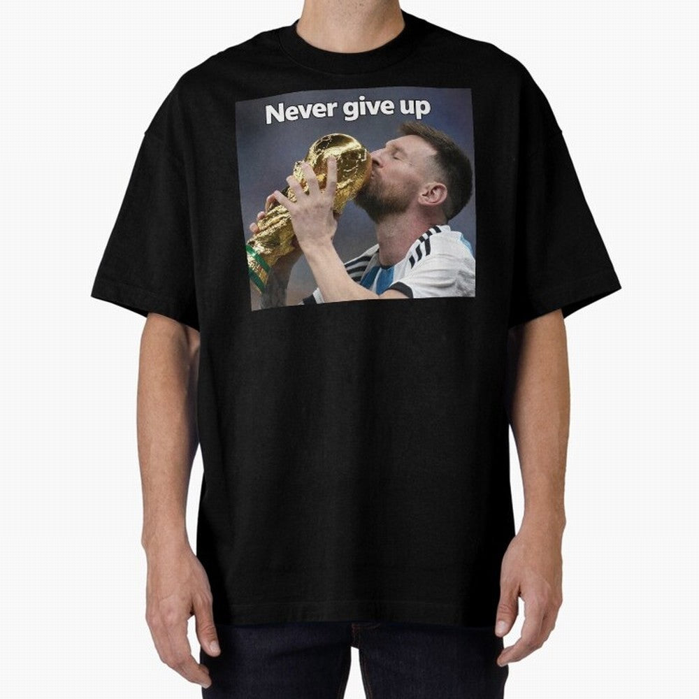 Messi Oversized T-Shirt Bring FIFA World Cup 2026 Capturing Messi, CR7 and Mbappe, England Energy, Vintage Soccer Flavor, Modern Football Stars, National Flags and Final Night Emotion; Great for Supporters Who Love Legendary Players, National