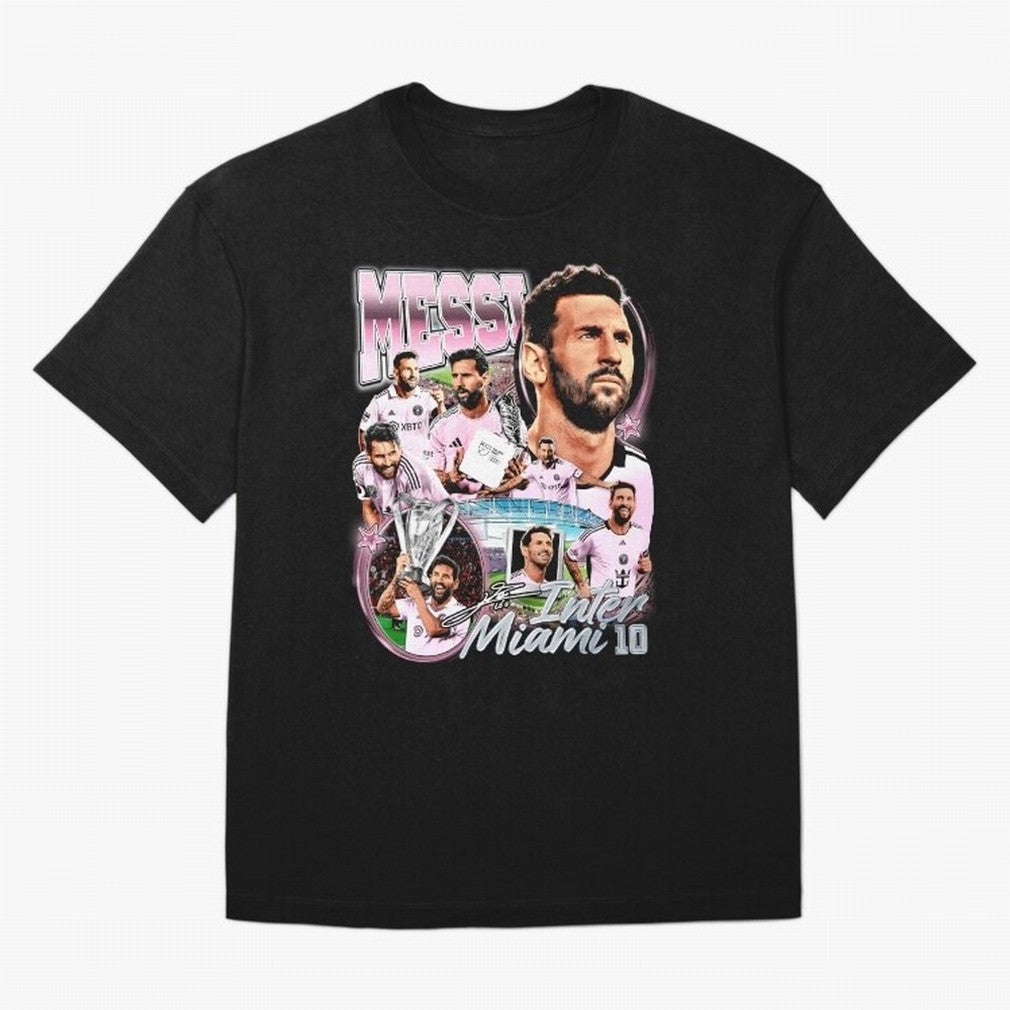 Lionel Messi Inter Miami Retro Vintage bootleg rap tee Classic T-Shirt Showcase FIFA World Cup 2026 for Fans of Haaland and England and Germany, Bringing Championship Spirit, Famous Goals, Roaring Crowds and International Football Unity; Perfect