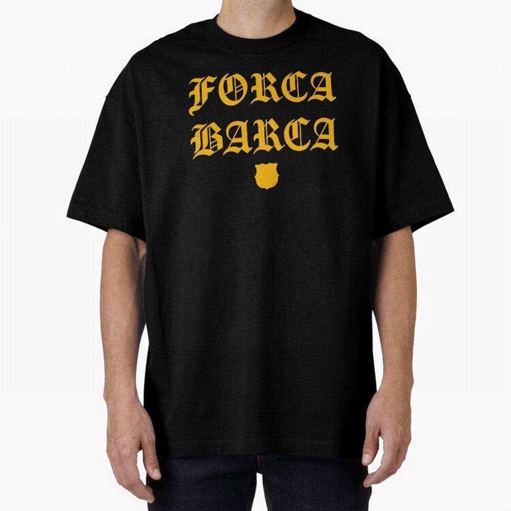 Forca Barca Oversized T-Shirt Represent Fans Who Live for the FIFA World Cup 2026 Group Stage Journey through Cristiano Ronaldo, Haaland and CR7 Highlights, France Pride, Stadium Memories, Football Loyalty, International Chants and Championship