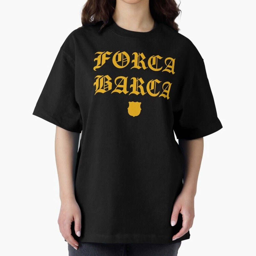 Forca Barca Oversized T-Shirt Represent Fans Who Live for the FIFA World Cup 2026 Group Stage Journey through Cristiano Ronaldo, Haaland and CR7 Highlights, France Pride, Stadium Memories, Football Loyalty, International Chants and Championship
