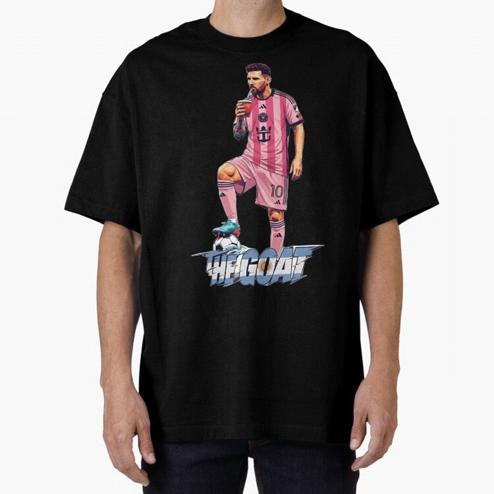 Messi Drawing Style Drinking Mate ¨C The Goat Design - Inter Miami Classic T-Shirt Build FIFA World Cup 2026 Group Stage for Fans of Messi and England and Germany, Bringing Football Festival Excitement, Trophy Ambitions, Country Rivalries and Star