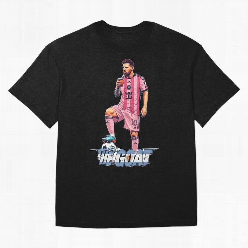 Messi Drawing Style Drinking Mate ¨C The Goat Design - Inter Miami Classic T-Shirt Build FIFA World Cup 2026 Group Stage for Fans of Messi and England and Germany, Bringing Football Festival Excitement, Trophy Ambitions, Country Rivalries and Star