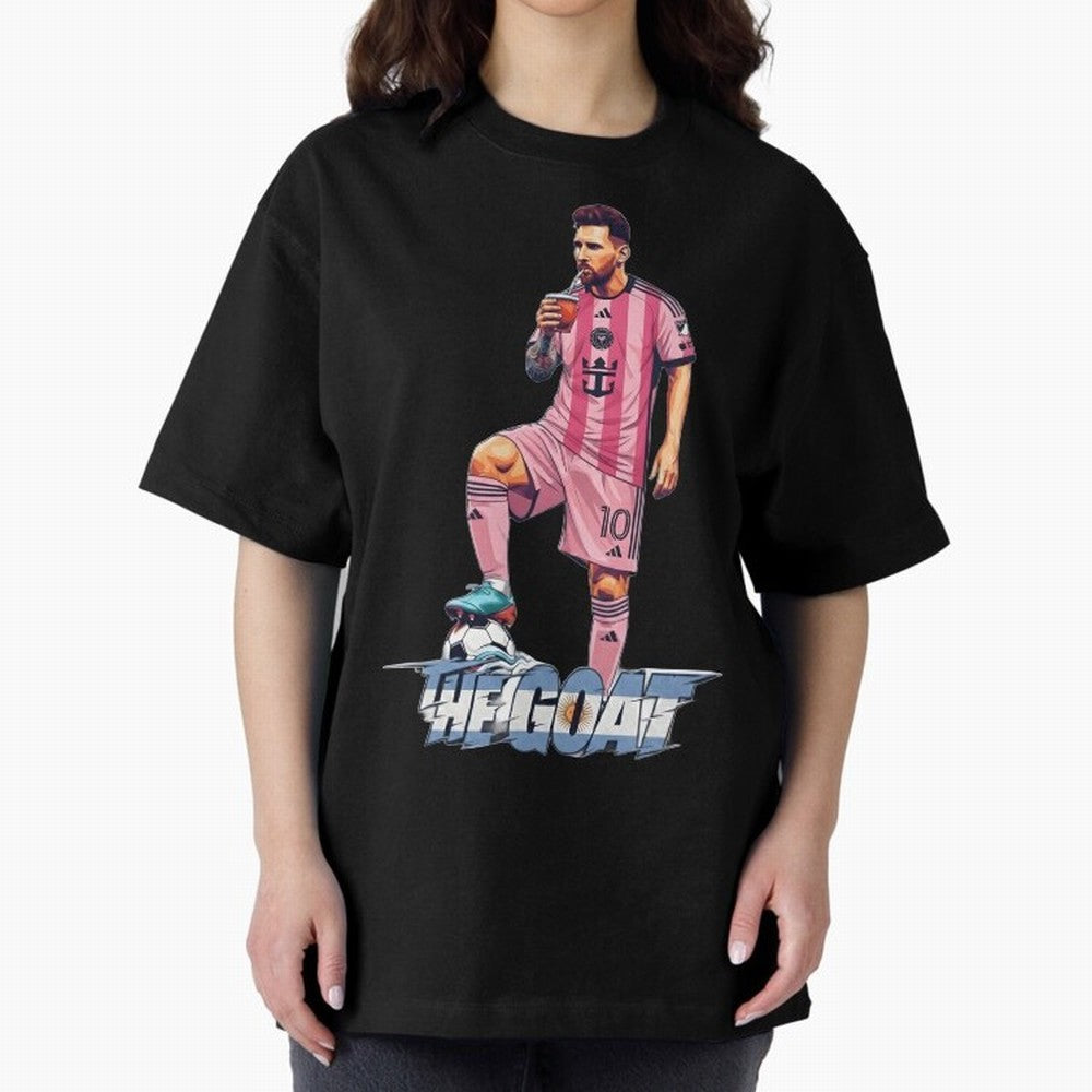 Messi Drawing Style Drinking Mate ¨C The Goat Design - Inter Miami Classic T-Shirt Build FIFA World Cup 2026 Group Stage for Fans of Messi and England and Germany, Bringing Football Festival Excitement, Trophy Ambitions, Country Rivalries and Star