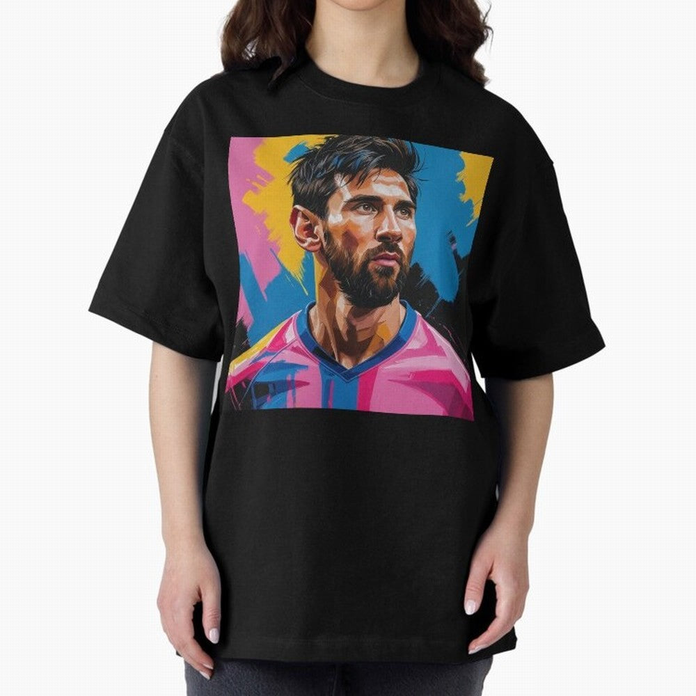 Vibrant Artistic Digital Painting Portrait of Lionel Messi (GOAT) Classic T-Shirt Bring Supporter Culture to FIFA World Cup 2026 Spirit, Celebrating Germany, Cristiano Ronaldo, Global Supporter Spirit, Legendary Goals, National Colors and