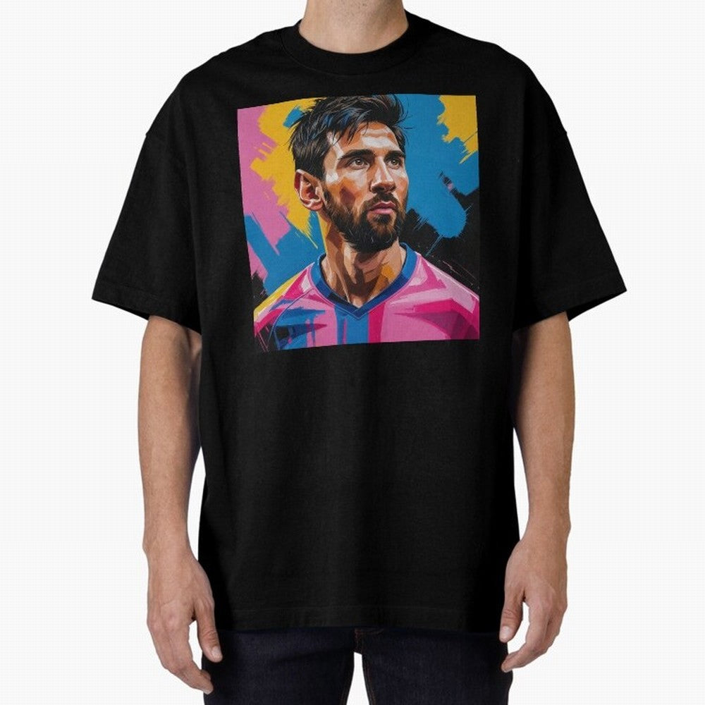 Vibrant Artistic Digital Painting Portrait of Lionel Messi (GOAT) Classic T-Shirt Bring Supporter Culture to FIFA World Cup 2026 Spirit, Celebrating Germany, Cristiano Ronaldo, Global Supporter Spirit, Legendary Goals, National Colors and