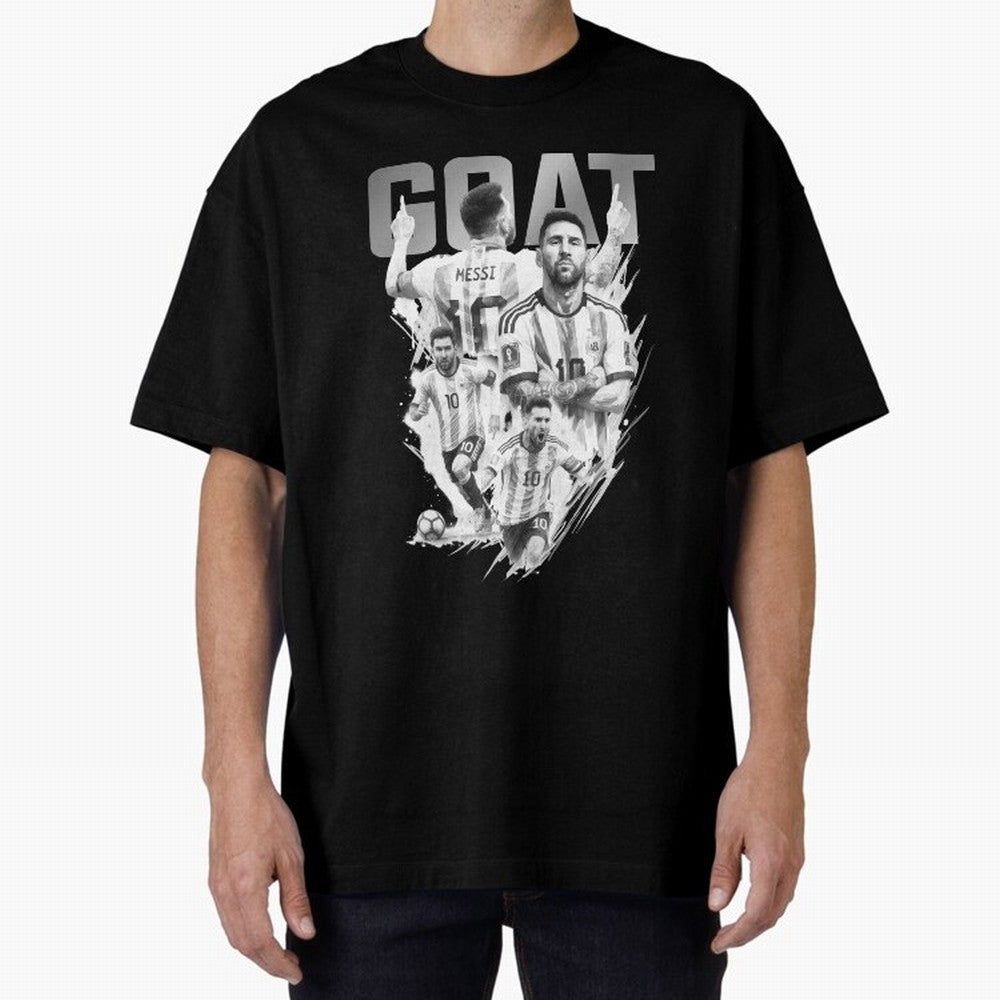 BLACK WHITE GOAT Lionel Messi watercolor illustration Classic T-Shirt Fuel the Hype around FIFA World Cup 2026 Filled with Messi, CR7 and Mbappe, England Energy, Fan Favorite Moments, National Team Passion, Big Match Drama and Soccer History;