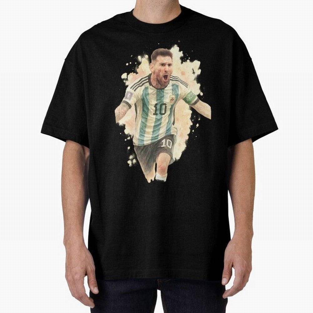 Goaaal Lionel Messi watercolor illustration Classic T-Shirt Create FIFA World Cup 2026 Group Stage for Fans of Neymar and Brazil, Portugal and Argentina, Bringing Classic Soccer Heritage, Championship Pressure, Fan Loyalty and International Pride;