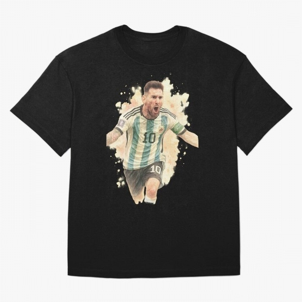 Goaaal Lionel Messi watercolor illustration Classic T-Shirt Create FIFA World Cup 2026 Group Stage for Fans of Neymar and Brazil, Portugal and Argentina, Bringing Classic Soccer Heritage, Championship Pressure, Fan Loyalty and International Pride;
