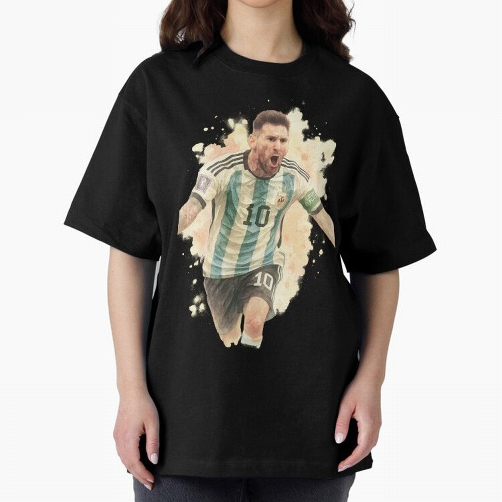 Goaaal Lionel Messi watercolor illustration Classic T-Shirt Create FIFA World Cup 2026 Group Stage for Fans of Neymar and Brazil, Portugal and Argentina, Bringing Classic Soccer Heritage, Championship Pressure, Fan Loyalty and International Pride;