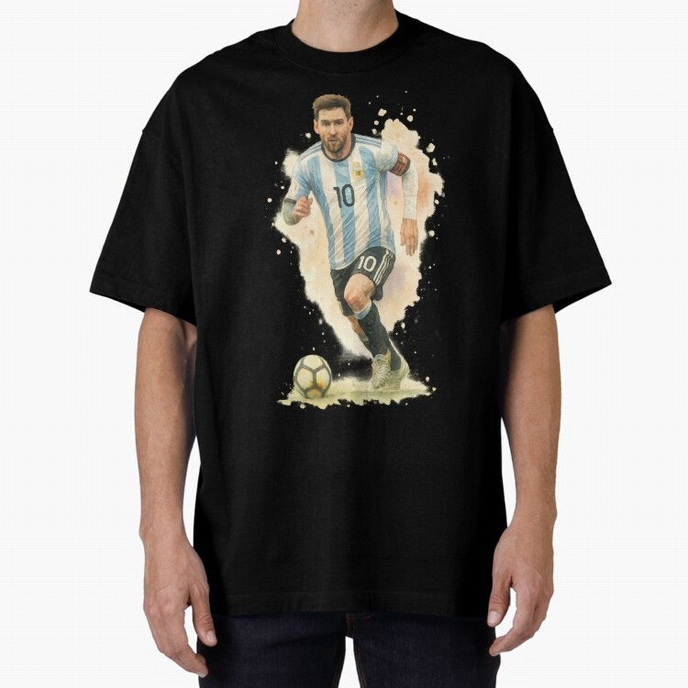 skills Lionel Messi watercolor illustration Classic T-Shirt Keep the Legacy of FIFA World Cup 2026 USA Canada Mexico Built around Cristiano Ronaldo, Haaland and CR7, Brazil Energy, Sports Nostalgia, International Competition, Famous Players and