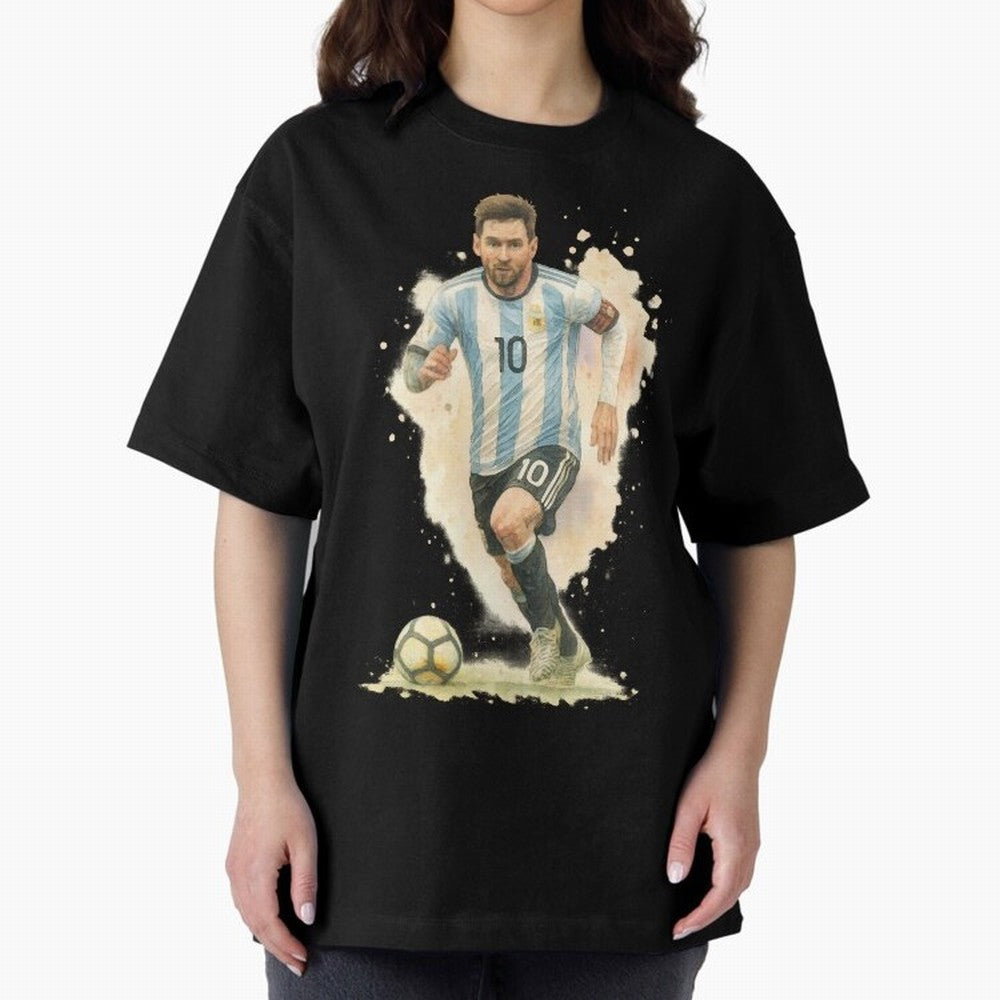 skills Lionel Messi watercolor illustration Classic T-Shirt Keep the Legacy of FIFA World Cup 2026 USA Canada Mexico Built around Cristiano Ronaldo, Haaland and CR7, Brazil Energy, Sports Nostalgia, International Competition, Famous Players and