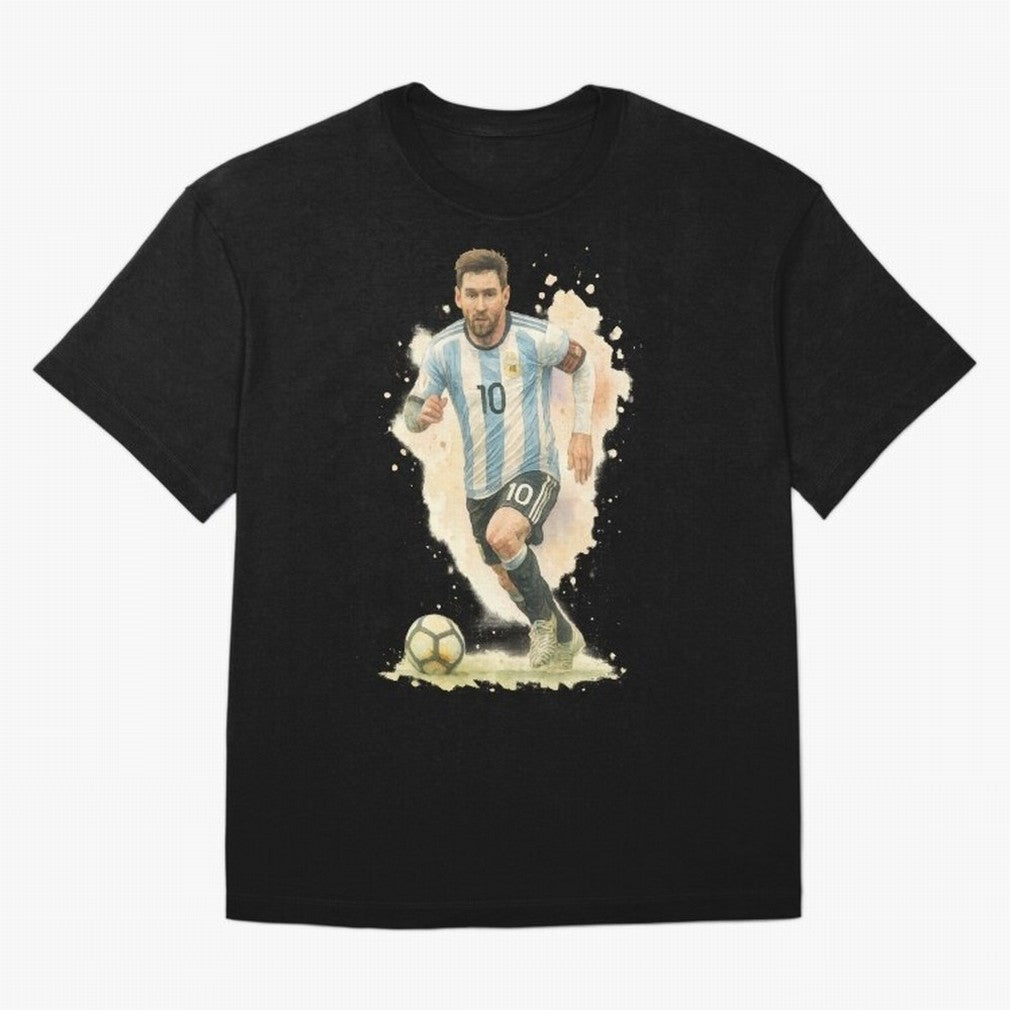 skills Lionel Messi watercolor illustration Classic T-Shirt Keep the Legacy of FIFA World Cup 2026 USA Canada Mexico Built around Cristiano Ronaldo, Haaland and CR7, Brazil Energy, Sports Nostalgia, International Competition, Famous Players and