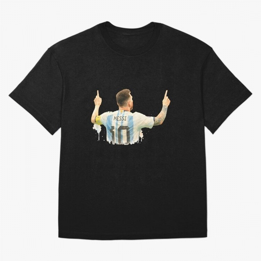 celebration Lionel Messi watercolor illustration Classic T-Shirt Make Your Look Match Match Day Hype around FIFA World Cup 2026 USA Canada Mexico, Haaland, Spain and Netherlands, Supporter Pride, Iconic Celebrations, Legendary Names and Global