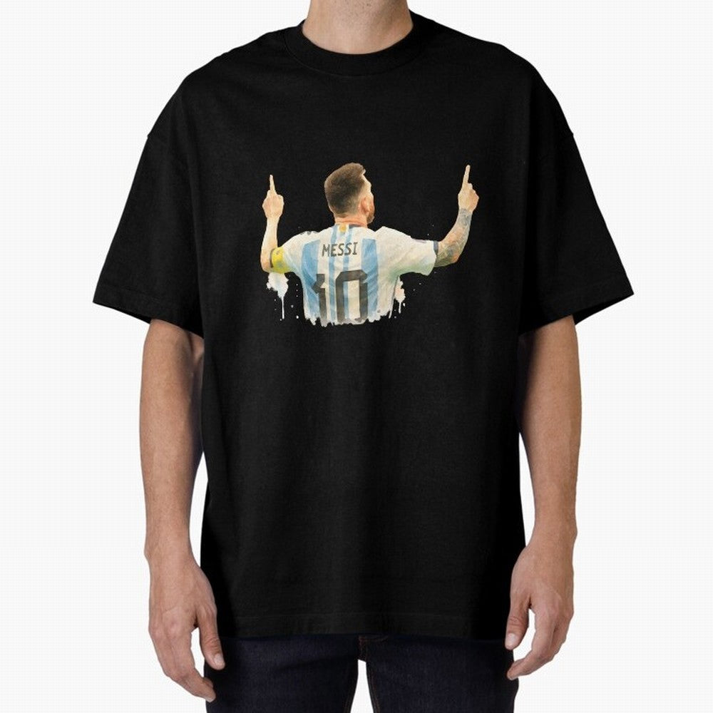 celebration Lionel Messi watercolor illustration Classic T-Shirt Make Your Look Match Match Day Hype around FIFA World Cup 2026 USA Canada Mexico, Haaland, Spain and Netherlands, Supporter Pride, Iconic Celebrations, Legendary Names and Global
