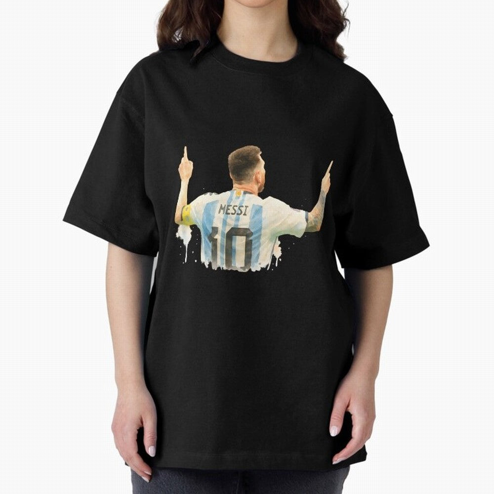 celebration Lionel Messi watercolor illustration Classic T-Shirt Make Your Look Match Match Day Hype around FIFA World Cup 2026 USA Canada Mexico, Haaland, Spain and Netherlands, Supporter Pride, Iconic Celebrations, Legendary Names and Global