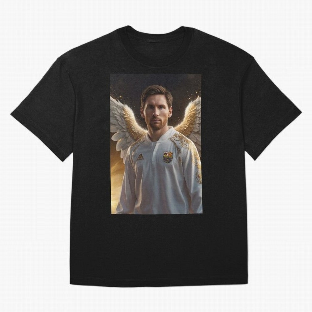 Lionel Messi An Ange Oversized T-Shirt Honor the FIFA World Cup 2026 Journey through Haaland Highlights, England, France and Netherlands Pride, Football Passion, Legendary Performances, Festival Vibes and Supporter Community; Ideal for Passionate