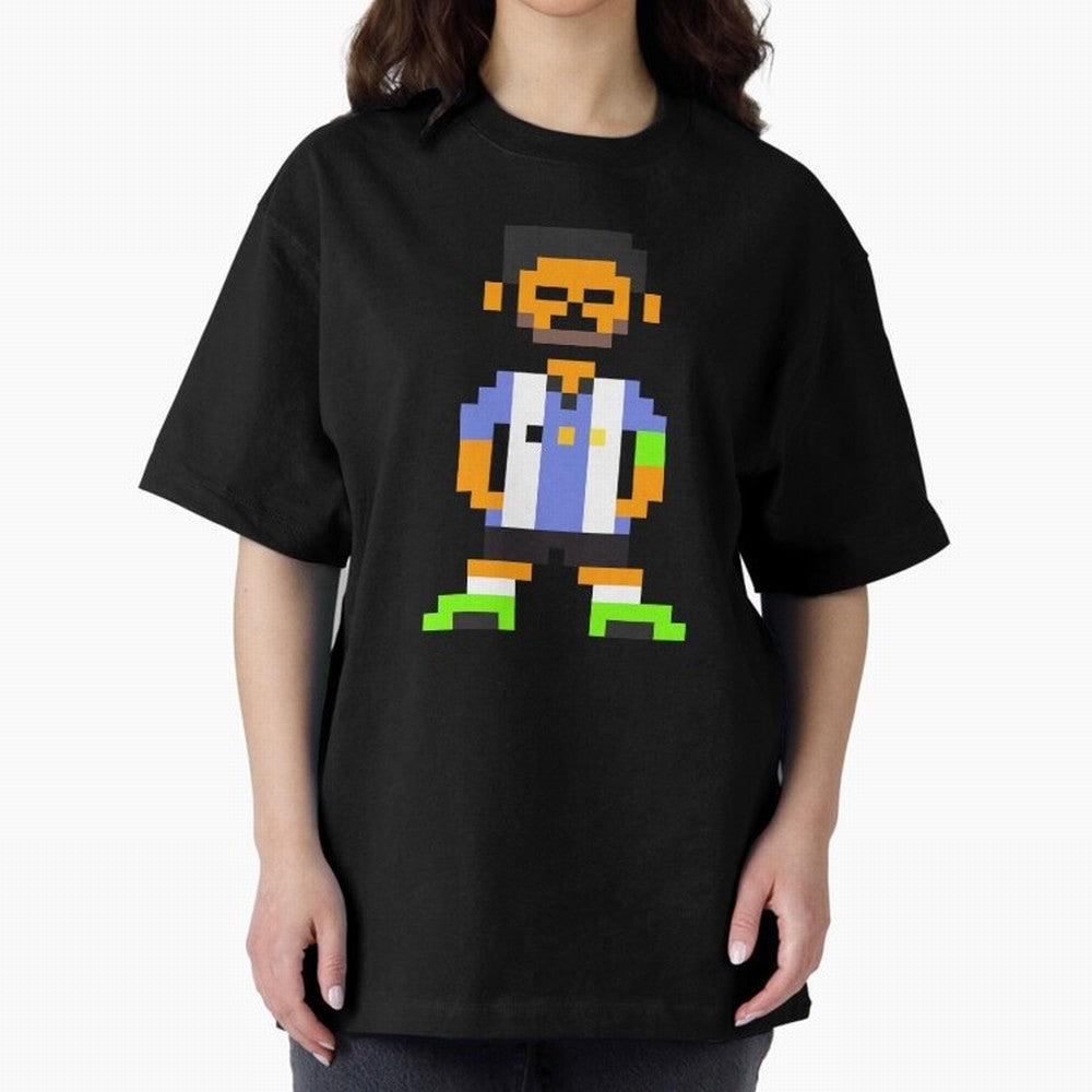 Pixel Pose Messi Oversized T-Shirt Bring Match Day Fire to Match Day Hype around FIFA World Cup 2026, Mbappe and Neymar, Brazil, Portugal and Argentina, Tournament Hype, Historic Matchups, Family Viewing Parties and Global Sports Pride; Great for