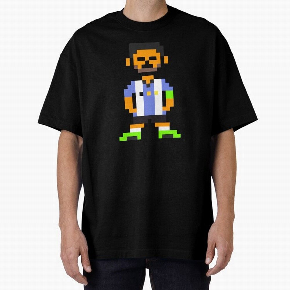 Pixel Pose Messi Oversized T-Shirt Bring Match Day Fire to Match Day Hype around FIFA World Cup 2026, Mbappe and Neymar, Brazil, Portugal and Argentina, Tournament Hype, Historic Matchups, Family Viewing Parties and Global Sports Pride; Great for