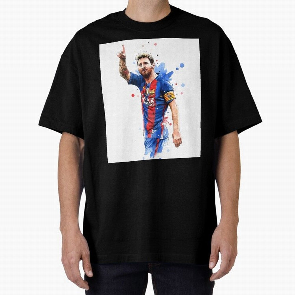 Lionel Messi Barcelona football legend Oversized T-Shirt Celebrate Football Heritage in the FIFA World Cup 2026 Journey through Mbappe Highlights, Spain and Netherlands Pride, Football History, Final Match Energy, Crowd Noise and Once in a Lifetime