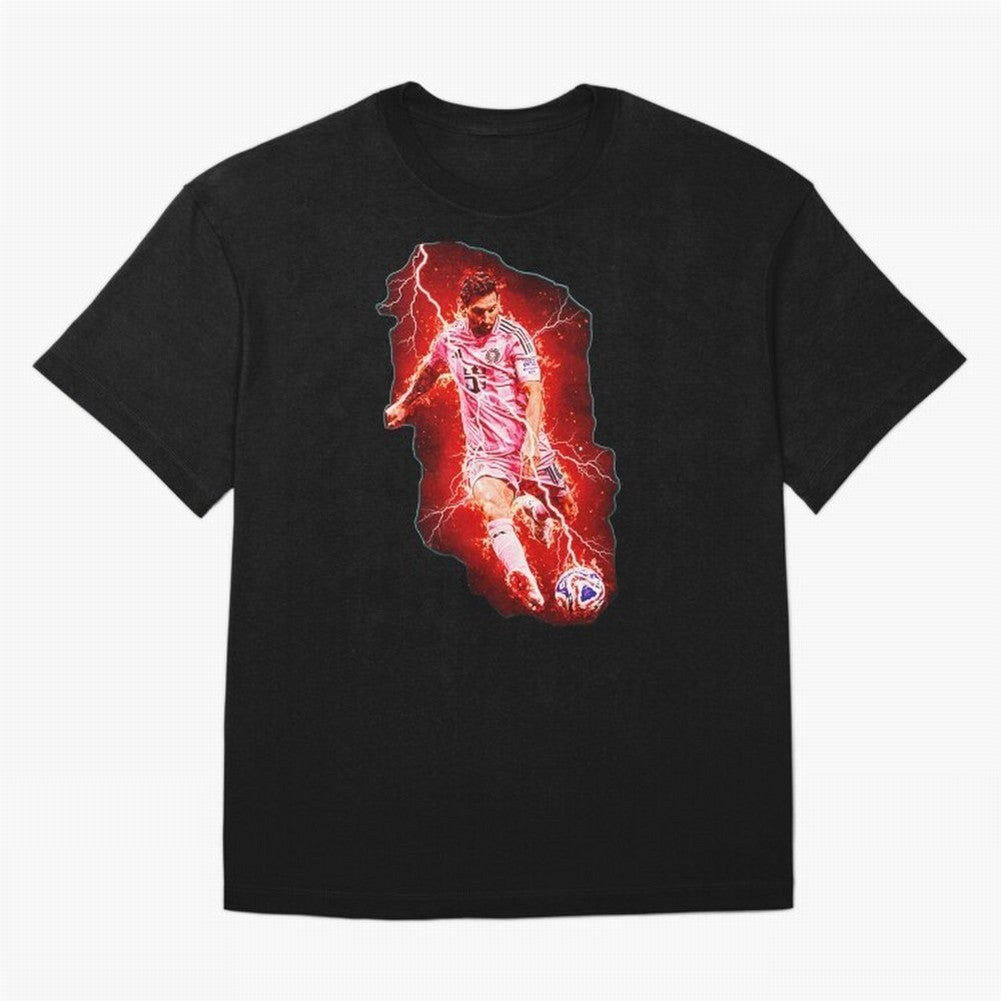 Messi The Goat (HD) High Definition Design | Exclusive Fanart Oversized T-Shirt Carry the FIFA World Cup 2026 Group Stage Journey through Neymar, Haaland and Cristiano Ronaldo Highlights, France Pride, Goal Celebration Energy, Supporter Heritage,