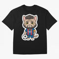 Fcb - Fc Barcelona | Cute Cat Messi with Jersey Barcelona Classic T-Shirt Relive Legendary Nights from the FIFA World Cup 2026 Group Stage Journey through Messi, Neymar and Mbappe Highlights, Argentina Pride, Classic Soccer Heritage, Championship