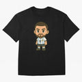Lionel Messi Cartoon Art Argentina Classic T-Shirt Bring Legendary Rivalry Energy to the FIFA World Cup 2026 USA Canada Mexico Journey through Haaland and Mbappe Highlights, Netherlands Pride, Fan Favorite Moments, National Team Passion, Big Match