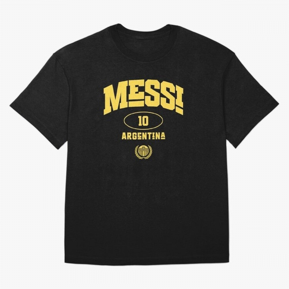 Messi 10: Yellow Text Soccer Legend T-shirt Active T-Shirt Bring International Match Energy to Global Football Passion for FIFA World Cup 2026 Group Stage, Driven by Messi, CR7 and Mbappe, Brazil, Global Supporter Spirit, Legendary Goals, National