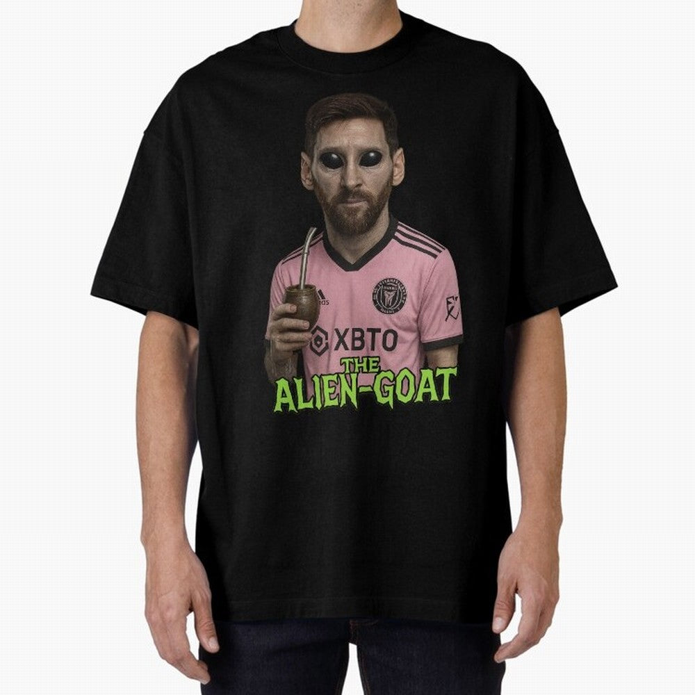 Messi Alien-GOAT: Extraterrestrial Fusion and Messi The Goat Inter Miami Jersey Classic T-Shirt Capture FIFA World Cup 2026 Spirit, Made for France and Portugal, Messi and Cristiano Ronaldo, Match Day Excitement, Supporter Culture, Golden Goals and