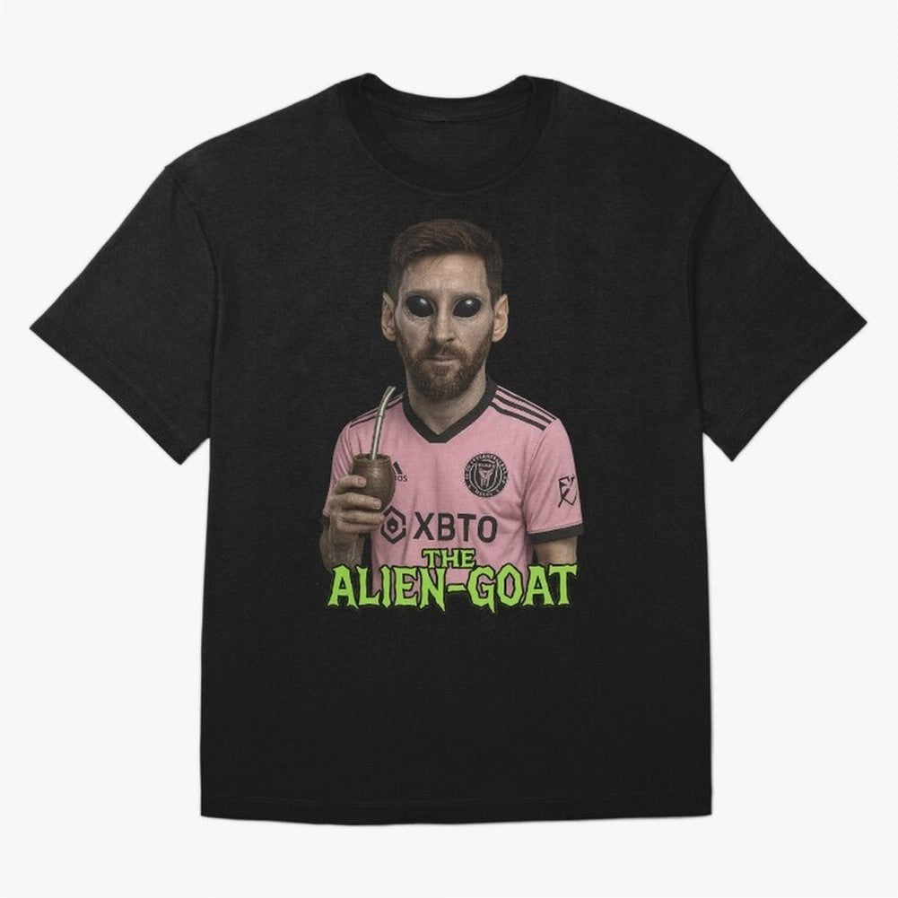 Messi Alien-GOAT: Extraterrestrial Fusion and Messi The Goat Inter Miami Jersey Classic T-Shirt Capture FIFA World Cup 2026 Spirit, Made for France and Portugal, Messi and Cristiano Ronaldo, Match Day Excitement, Supporter Culture, Golden Goals and
